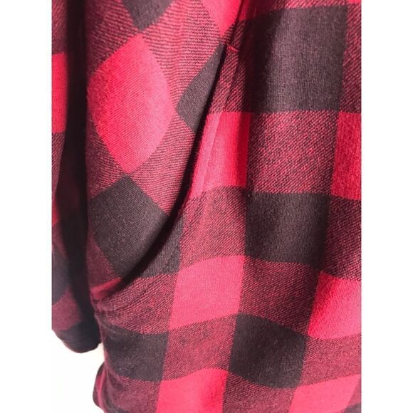 Eddie Bauer Snow Lodge Buffalo Check Faux Shearling Lined Wrap Size Small - Picture 4 of 7
